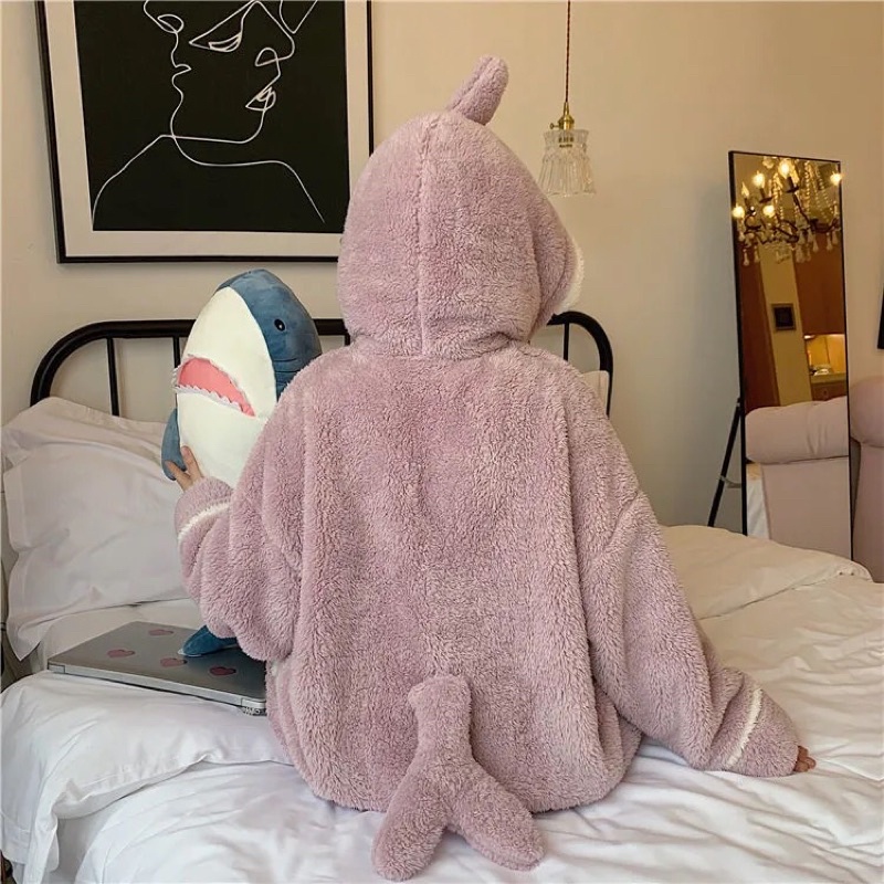 Bộ Ngủ Cá Mập Bông Ấm