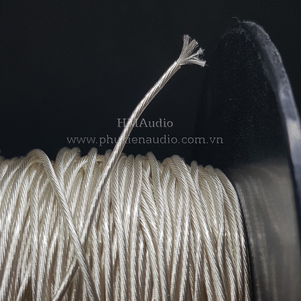 Dây cáp tai nghe đồng mạ bạc OFC đường kính 1.2mm