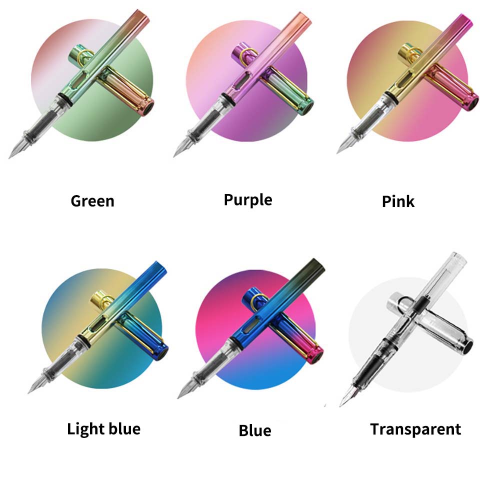 Bút máy vỏ màu kim loại gradient nhiều màu sắc độc đáo sang trọng