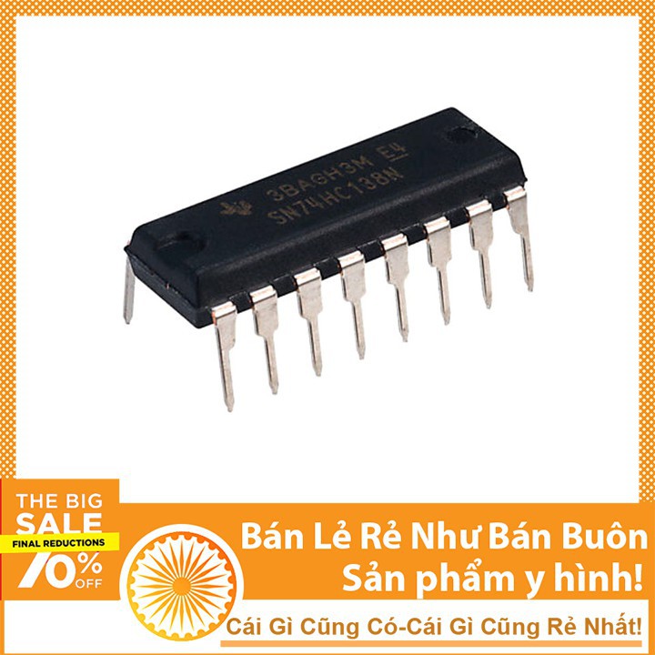 Linh Kiện IC Logic 74HC138N DIP18