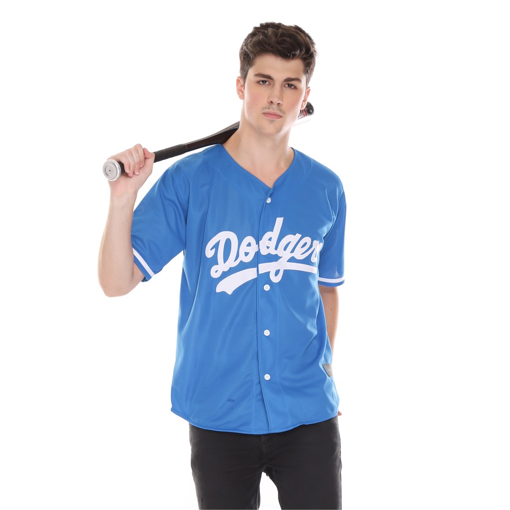 Áo Bóng Chày Jersey (Cửa Hàng Đường Hầm ID Màu Xanh Da Trời Dodgers) Cho Nam Và Nữ