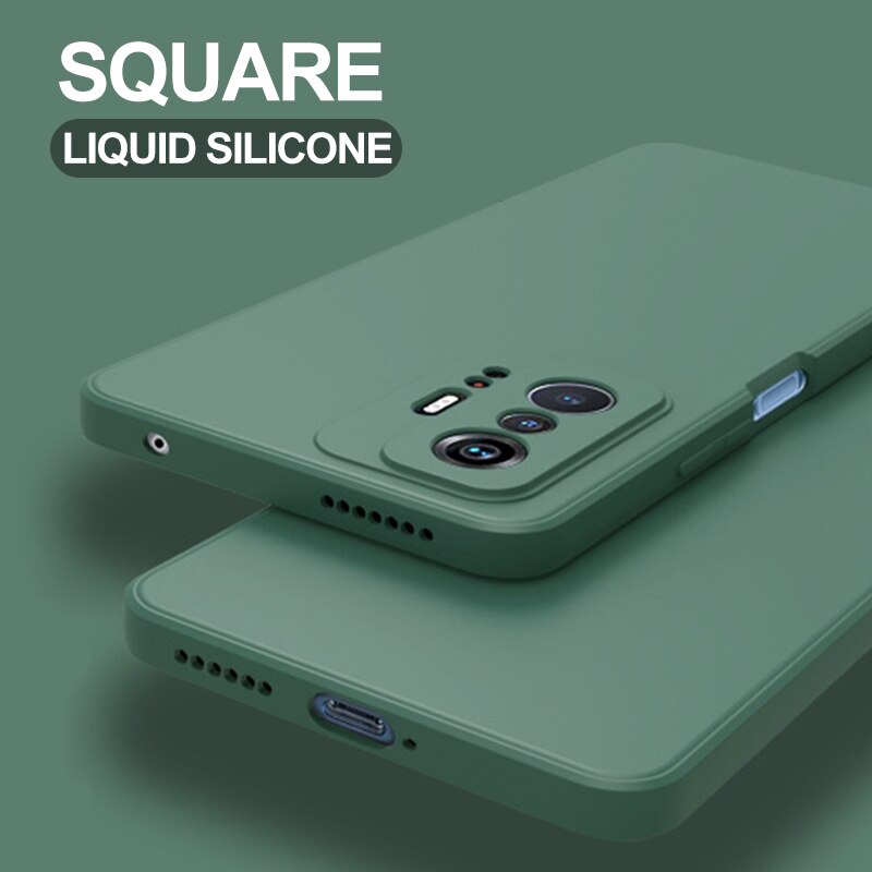 Ốp điện thoại silicon dẻo hình vuông thời trang cho XIAOMI MI 11T PRO 11 T 11 LITE 5G NE 11LITE 4G 5G MI11 10T PRO 11T