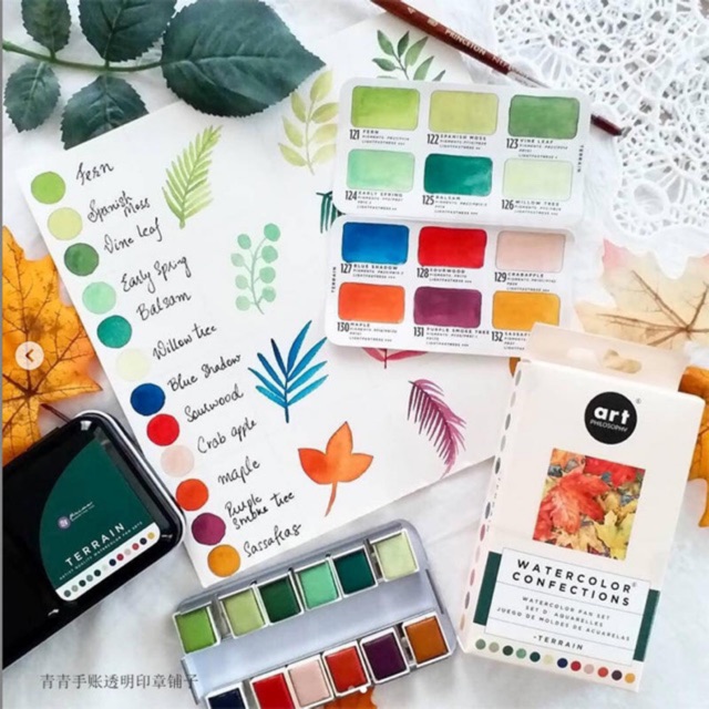 Sổ vẽ màu nước và Bộ màu nước PRIMA MARKETING - watercolor confections