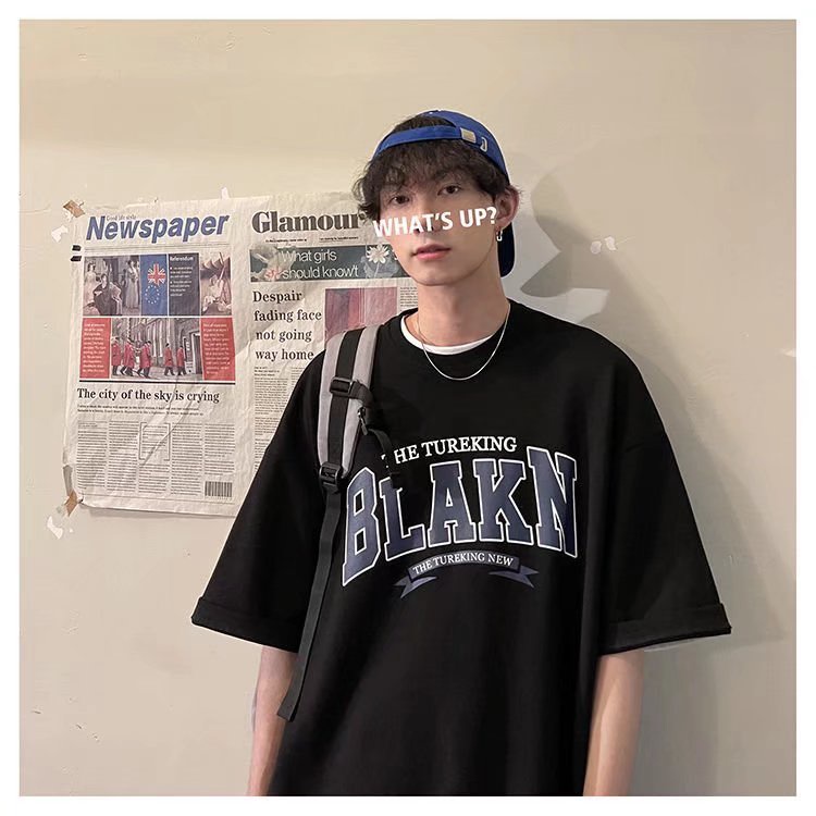 Áo Thun Tay Ngắn Dáng Rộng Thiết Kế Mới Thời Trang Mùa Hè Theo Phong Cách Hàn Quốc Cho Cả Nam Và Nữ