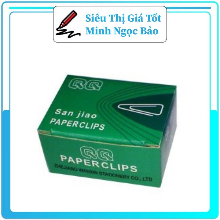 Kẹp Gim C62 (Sét Hộp 100 Cái ) Dùng Để Kẹp Giấy, Tài Kiệu Nhỏ Gọn Tiện Lợi