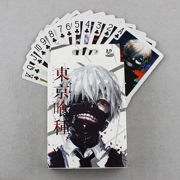 Bộ Bài Tây Bằng Giấy In Hình Nhân Vật Ken Kaneki Sasaki Trong Tokyo Ghoul