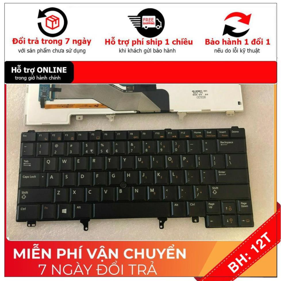 [BH12TH] ⚡[Có led] Bàn phím laptop Dell Latitude E6420 E6430