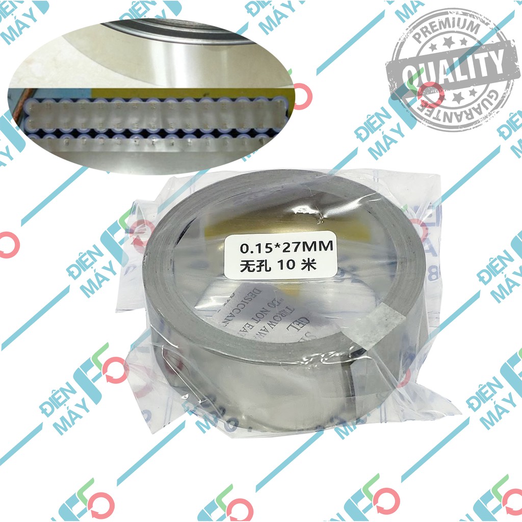 DMF5 Kẽm hàn cell pin 0.15 x 27mm 10m