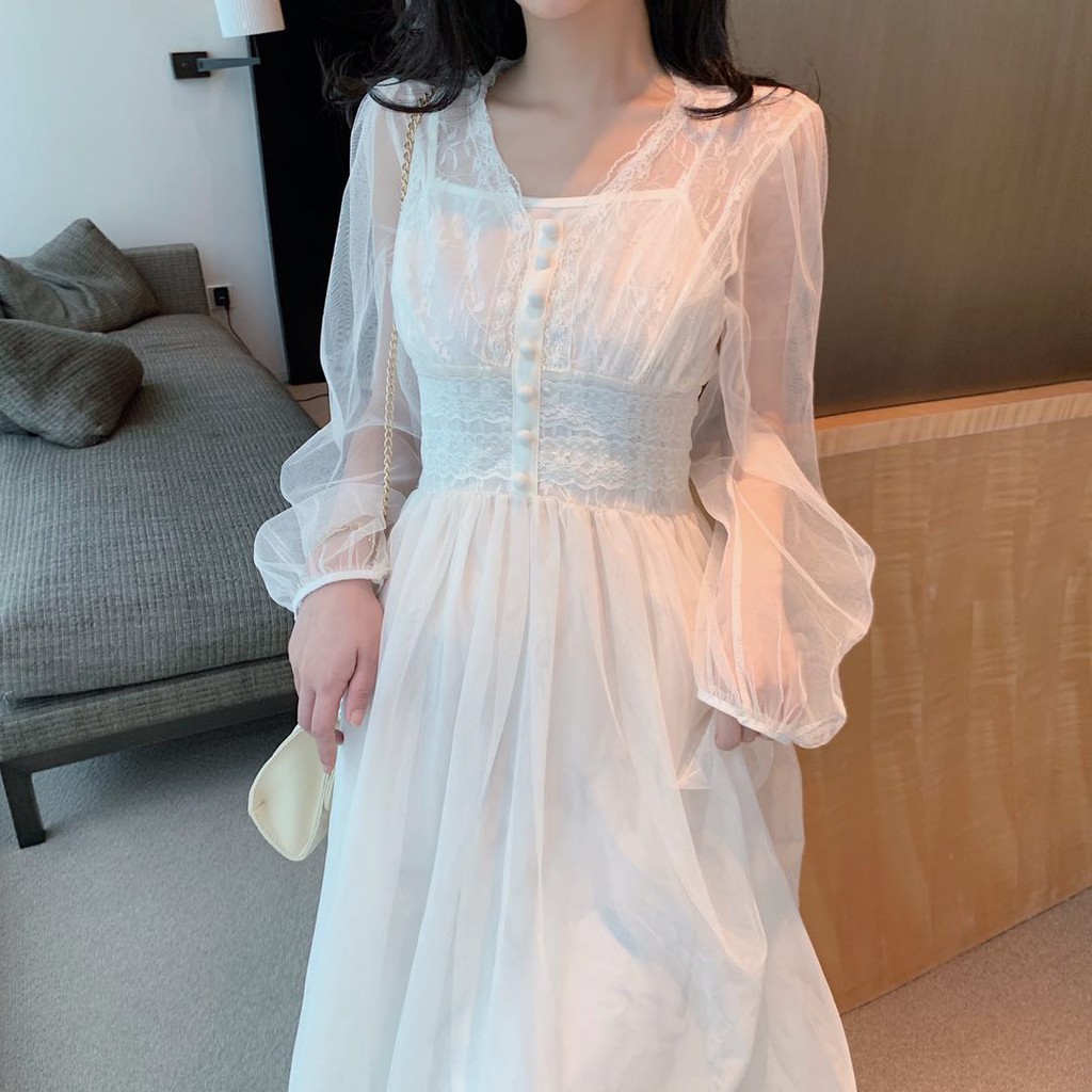 (D312) Đầm Váy Nữ Ulzzang - New arrival 2021 | BigBuy360 - bigbuy360.vn