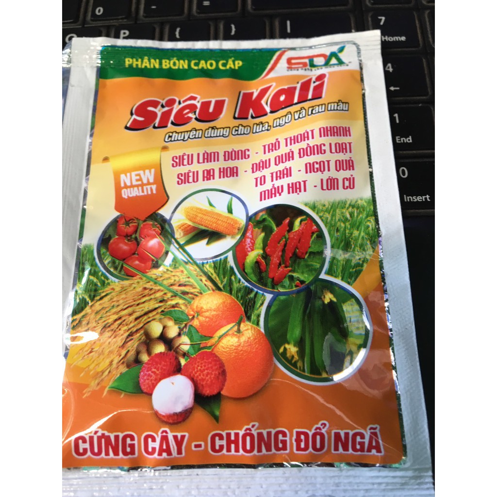 02 gói phân bón cao cấp SIÊU KALI gói 30gr