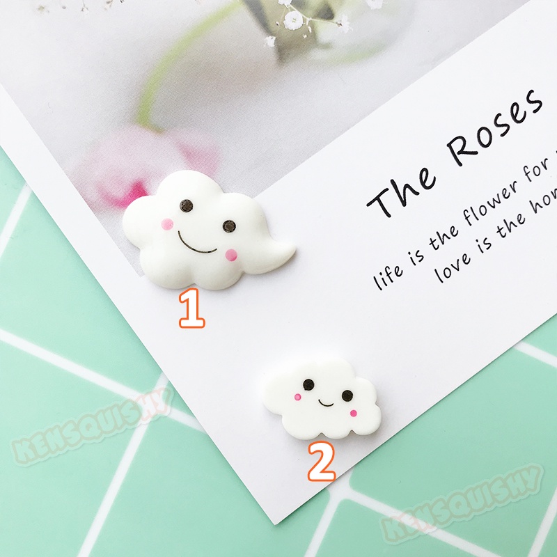 Mô Hình Đám Mây Trắng Nguyên Liệu Trang Trí Slime