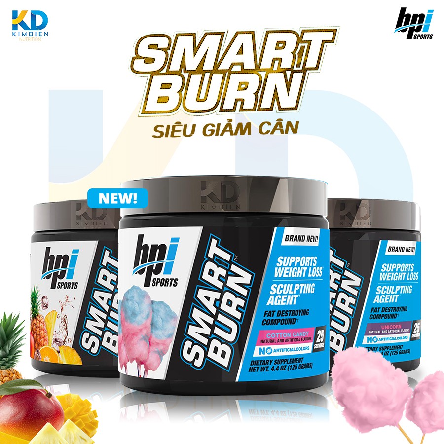SMART BURN 25 lần dùng, giảm cân đốt mỡ, chuyển hoá năng lượng từ mỡ thừa BPI Sports | BigBuy360 - bigbuy360.vn