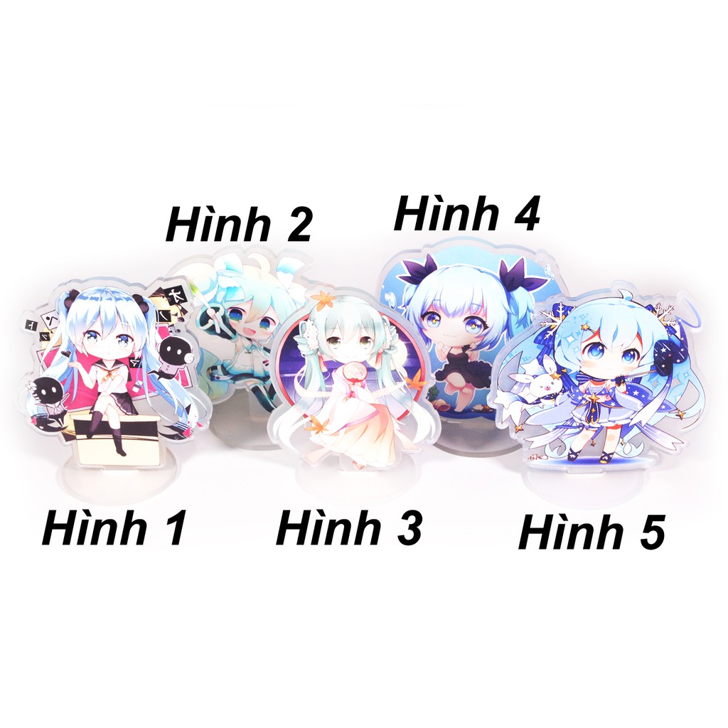 [thanh lý bán lỗ]Standee Tượng Mica Anime chibi 10cm - Hatsune Miku [AAM] [PGN20]