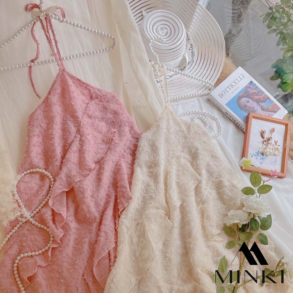 ĐẦM YẾM LÔNG VŨ TIỂU THƯ - CHẤT LIỆU CAO CẤP - MÀU TRẮNG / HỒNG / KEM