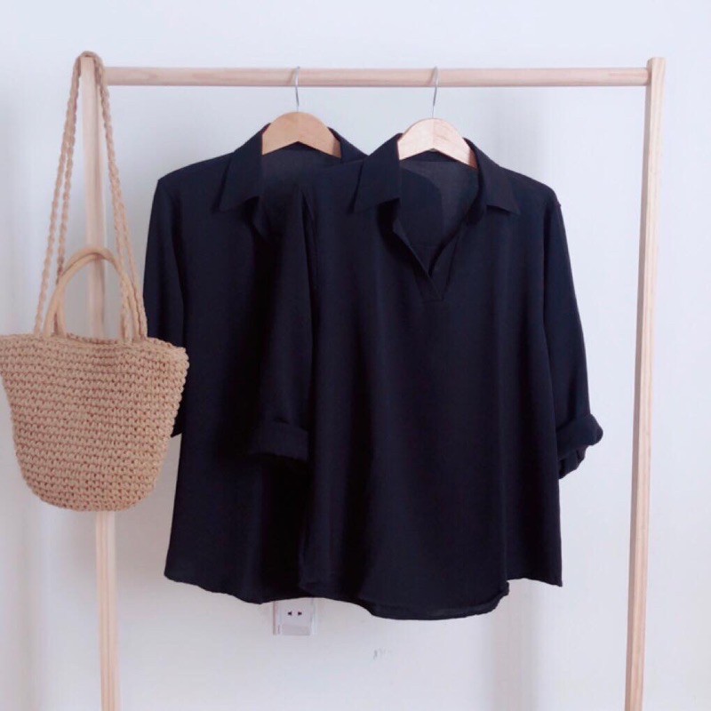 Vải Mát - Sơ Mi Đen Nữ Đủ Size Big Size - đủ size | BigBuy360 - bigbuy360.vn