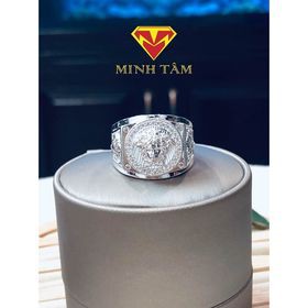 Nhẫn bạc nam Versac bạc Ý 950 nhập khẩu cao cấp