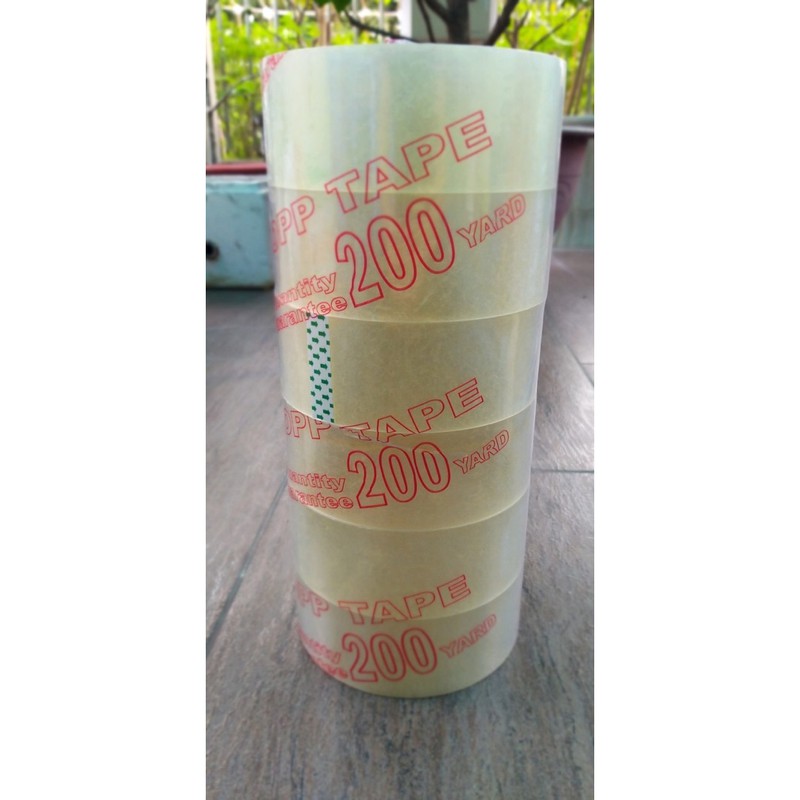 1 CUỘN - BĂNG KEO TRONG - ĐỤC 5CM 200YARD