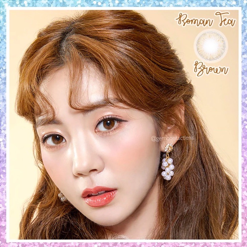 Lens Romance Tea Brown có độ