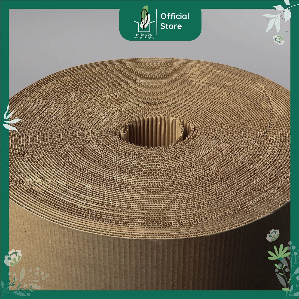 Giấy bìa carton 2 lớp sóng B đóng hàng gốm sứ, cây cảnh. Cuộn sóng bìa catton chống sốc bọc hàng dễ vỡ, làm vách ngăn