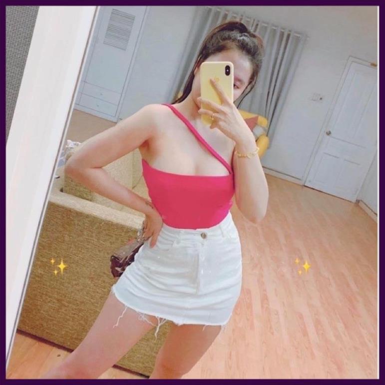 [Siêu Hot] Áo ống 1 dây chéo siêu hot hit- Freesize dưới 53kg- Carotshop [Ảnh Thật] | BigBuy360 - bigbuy360.vn