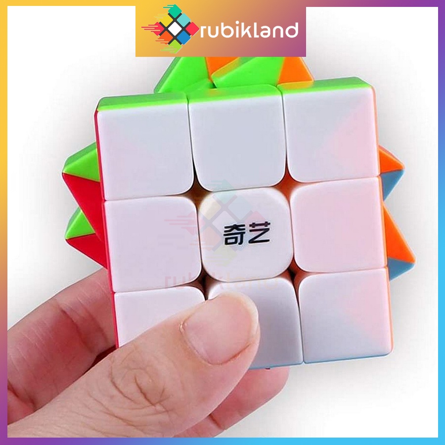 Rubik 3x3 QiYi Warrior S Stickerless Rubic 3 Tầng Không Viền Đồ Chơi Trí Tuệ