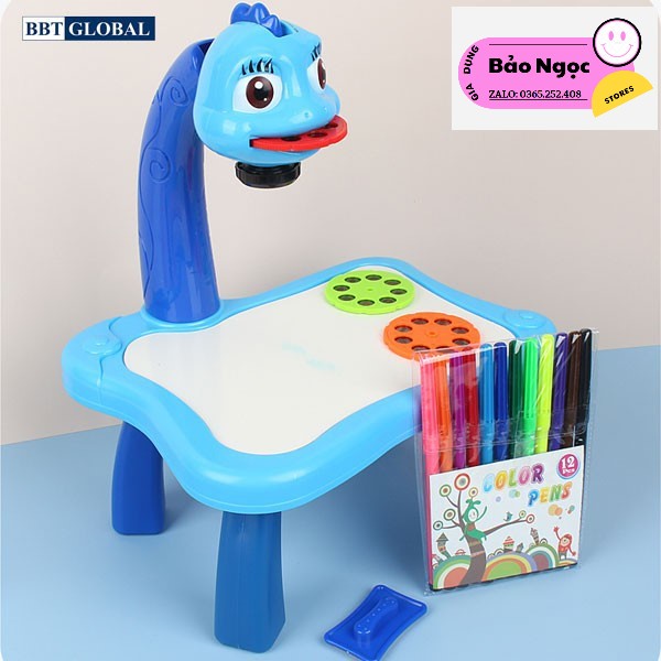 Bàn vẽ thông minh có máy chiếu cho bé tập tô tâp vẽ