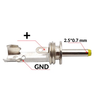 Jack DC đực 2.5x0.7 mm