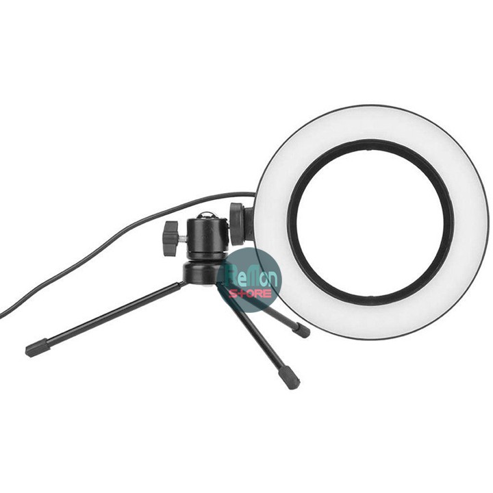 Chân đứng mini + Đèn led ring 16cm hỗ trợ chụp MACRO, chụp sản phẩm, live stream 3 CHẾ ĐỘ SÁNG