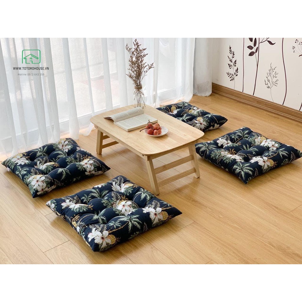 [Mã LIFEBKA5 giảm 10% tối đa 1 Triệu đơn 500k] [ SIZE 40CM ] ĐỆM NGỒI BỆT VUÔNG SẮC MÀU TƯƠI MỚI ĐX043