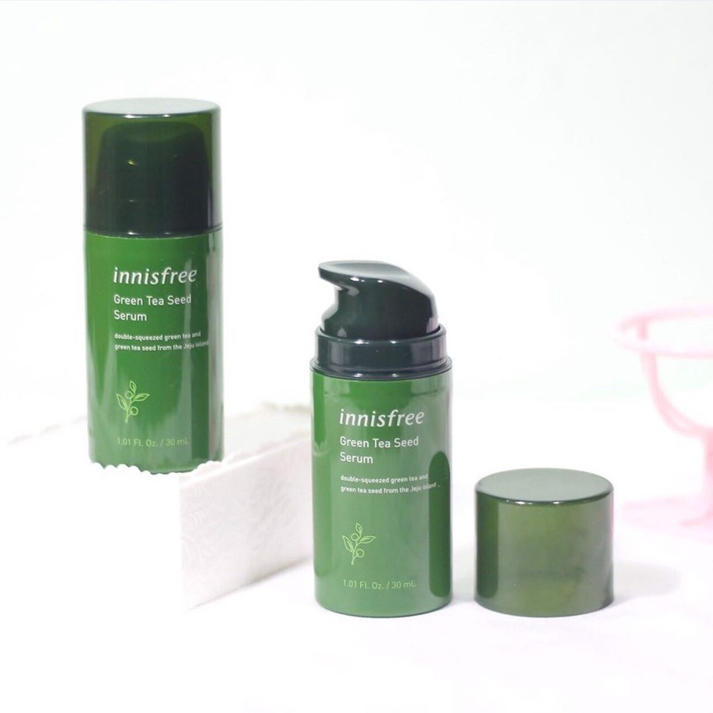 Tinh Chất Giảm Mụn và Chống Lão Hóa Từ Hạt Trà Xanh Innisfree The Green Tea Seed Serum 30ml (Hàn Quốc)