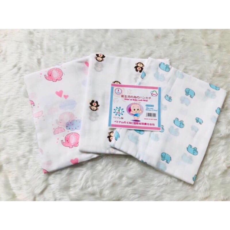 ( 4 Lớp) Khăn Tắm Xô Hoa 4 Lớp Xuất Nhật Cho Bé Mềm, Mịn, Thấm Hút Tốt, Không Xù Không Bai Nhão