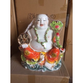 Tượng di lạc sứ màu cam