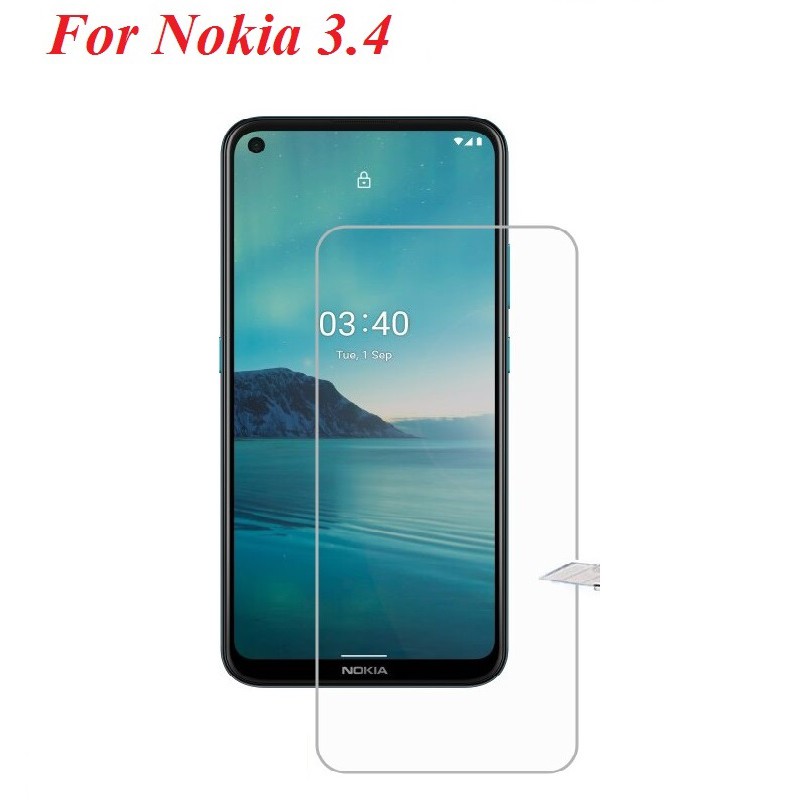 Kính cường lực Nokia 3.4 / Nokia 5.4 - Kính cường lực trong suốt, độ cứng 9H