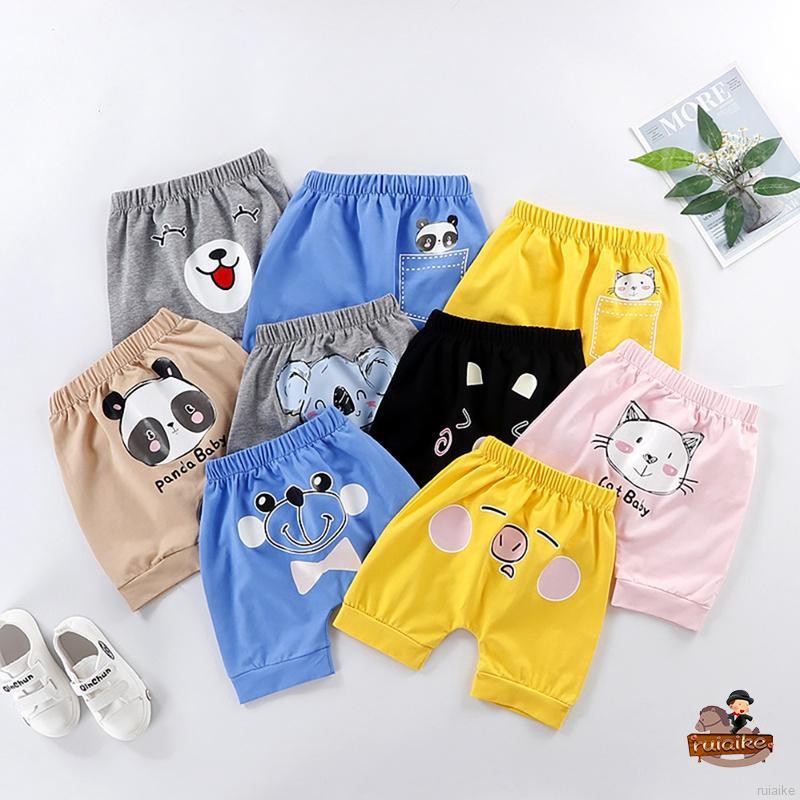 Quần Ngắn Cotton Họa Tiết Hoạt Hình Cho Bé