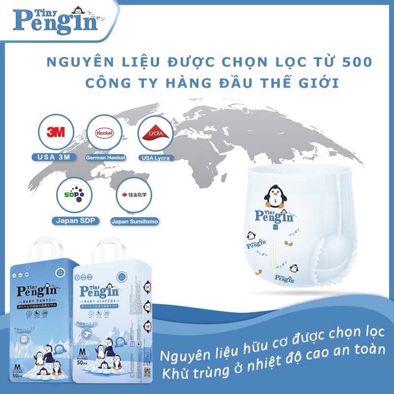 Tã Bỉm Dán Và Quần Cao Cấp Tiny Pengin Đủ Size S50/M50/L50/XL50/XXL50/XXXL50/4XL50/5XL50 - Tiny Sun