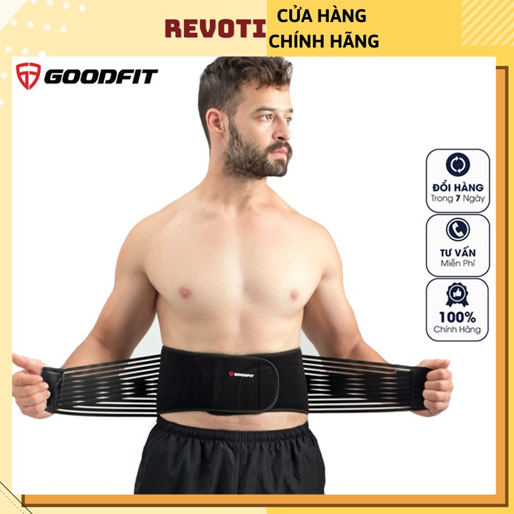 Đai lưng tập gym, bảo vệ cột sống chống đau lưng GoodFit GF722WS _REVOTI