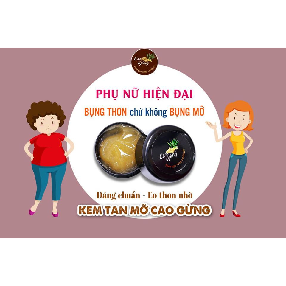 [Hoàn Tiền Nếu Không Hiệu Quả] Kem Tan Mỡ Bụng CAO GỪNG (An Toàn Cho Mẹ Sau Sinh)