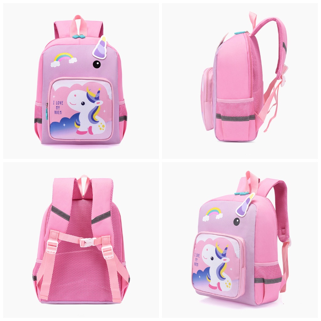 (BLTE23) Balo trẻ em hoạt hình cho bé trai bé gái 3-4 tuổi, balo mẫu giáo