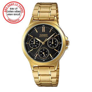 Đồng hồ nữ casio dây kim loại kim ltp-v300g-1audf - chính hãng casio anh khuê