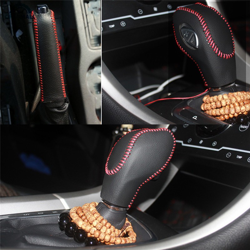 Vỏ bọc bảo vệ núm cần số xe hơi bằng da cho Ford Focus Ecosport 12-18