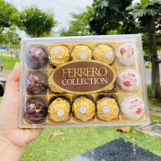 Socola Ferrero Rocher 3 màu 3 vị hộp 15 viên