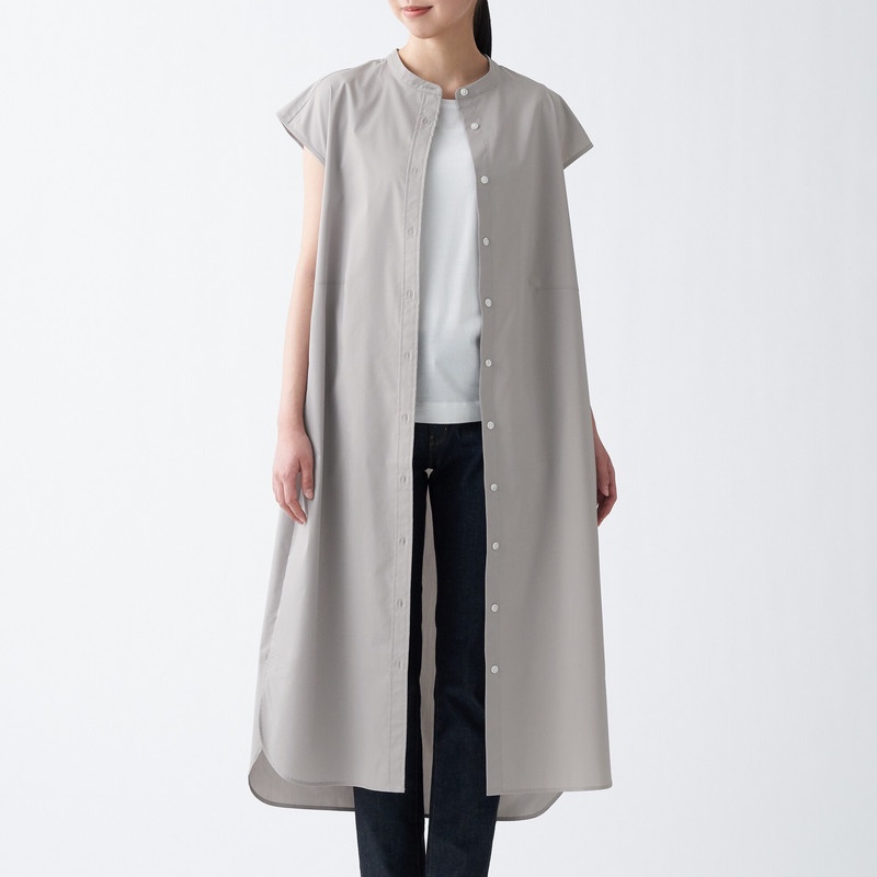 Muji Đầm Co Giãn Tay Liền