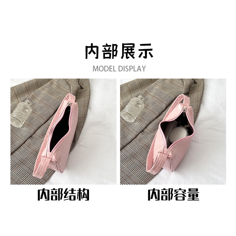 Túi Xách JASMIN NOIR Đeo Vai Họa Tiết Da Cá Sấu Thời Trang Cho Nữ