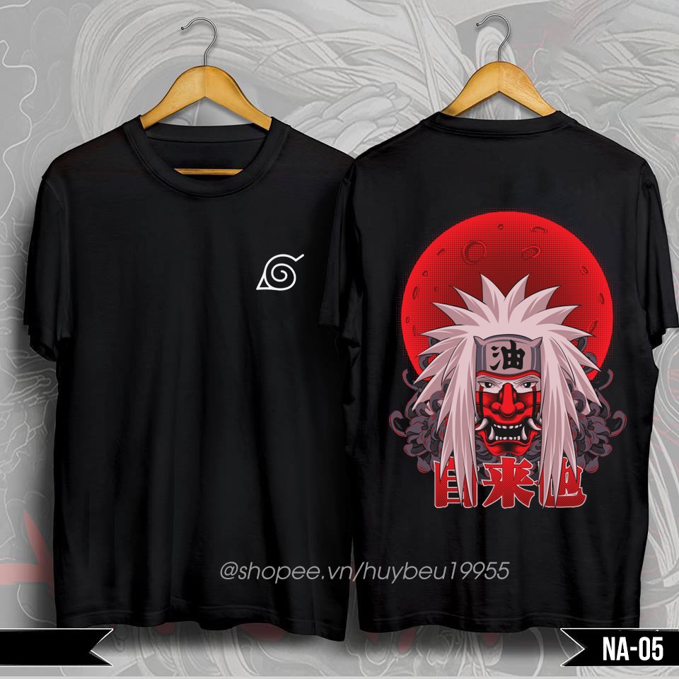 Áo thun Naruto, áo thun Itachi Kakashi vải thun cotton 4 chiều phong cách Onimask cực ngầu