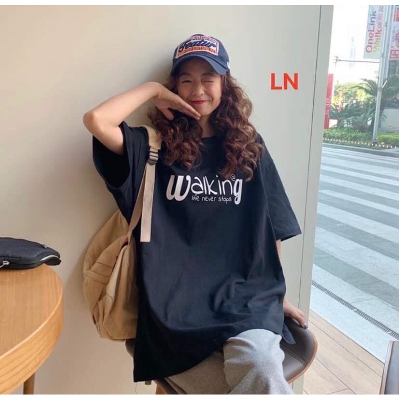 Áo Thun Trend Walking Áo new 100%Unisex nam nữ Hot 2022 Basic cotton loại 1 giá rẻ