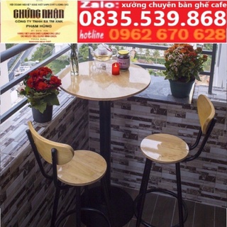 bàn ghế cafe cao , bàn ghế bar cafe , bàn ghế ban công