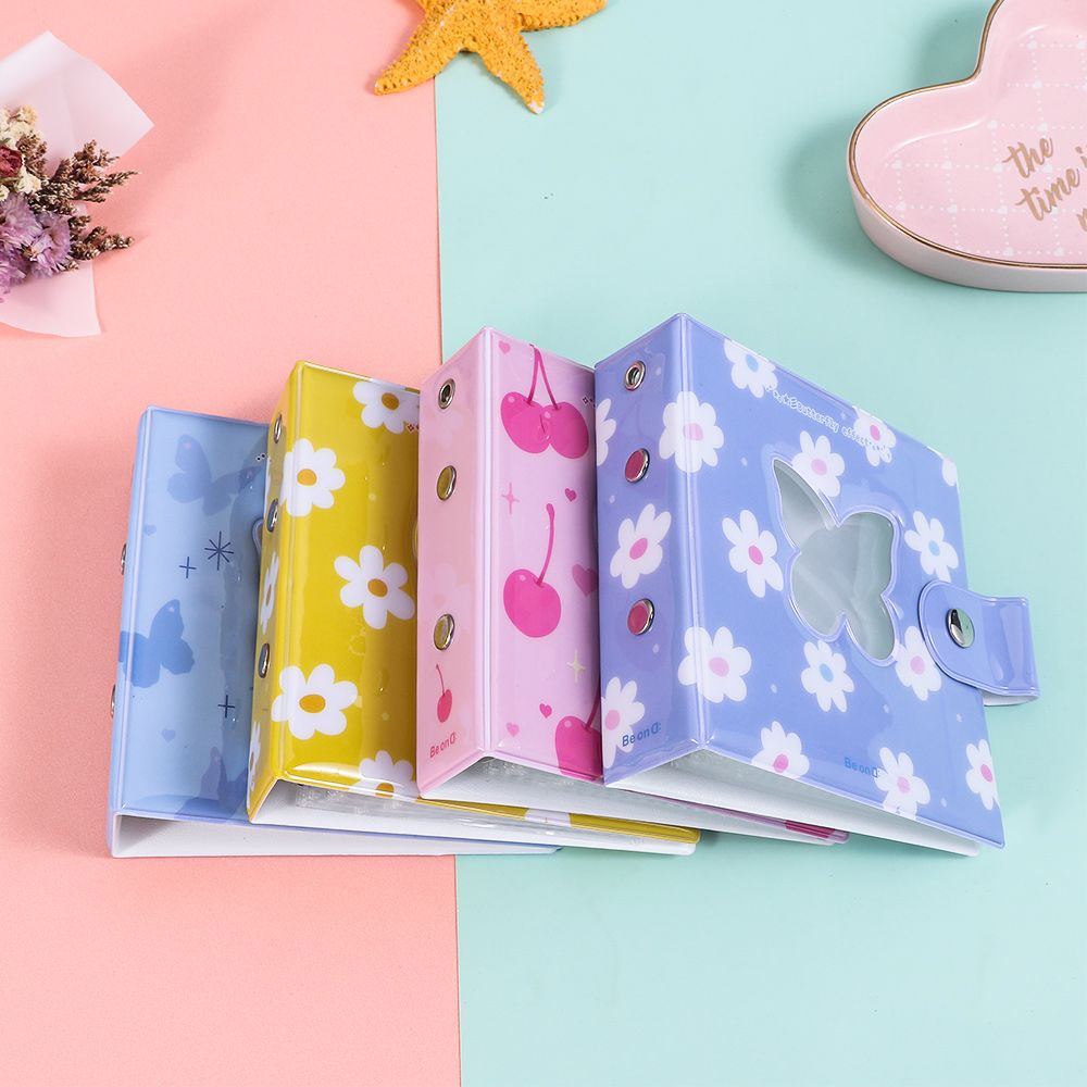 Album ảnh 3inch 3 khoen thiết kế 20 tờ đựng ảnh bằng PP có thể thay thế độc đáo nhiều màu sắc tùy chọn