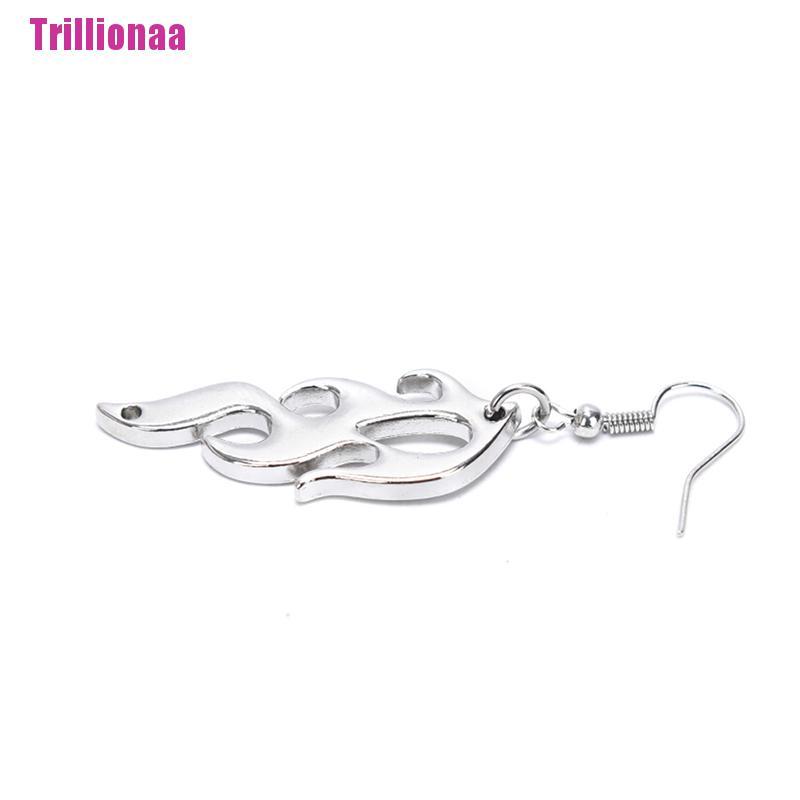 Bông Tai Dáng Dài Hình Ngọn Lửa Phong Cách Punk Hip Hop Thời Trang Cho Nữ