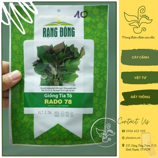 Hạt Giống Tía Tô Rado 78 2.5G - Hạt Giống - Rau Gia Vị