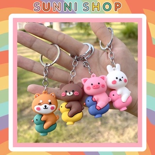 Móc khoá thú cưỡi vịt đáng yêu - sunni shop